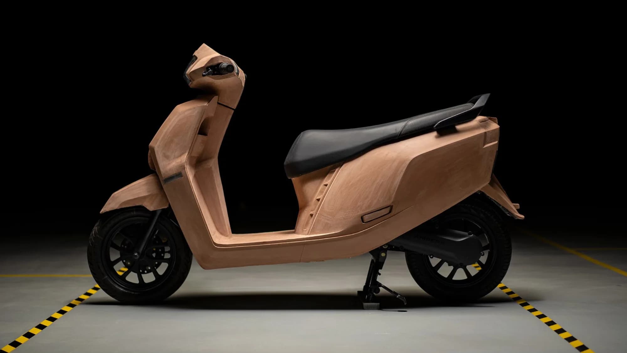 Ampere electric scooter clay design model in studio